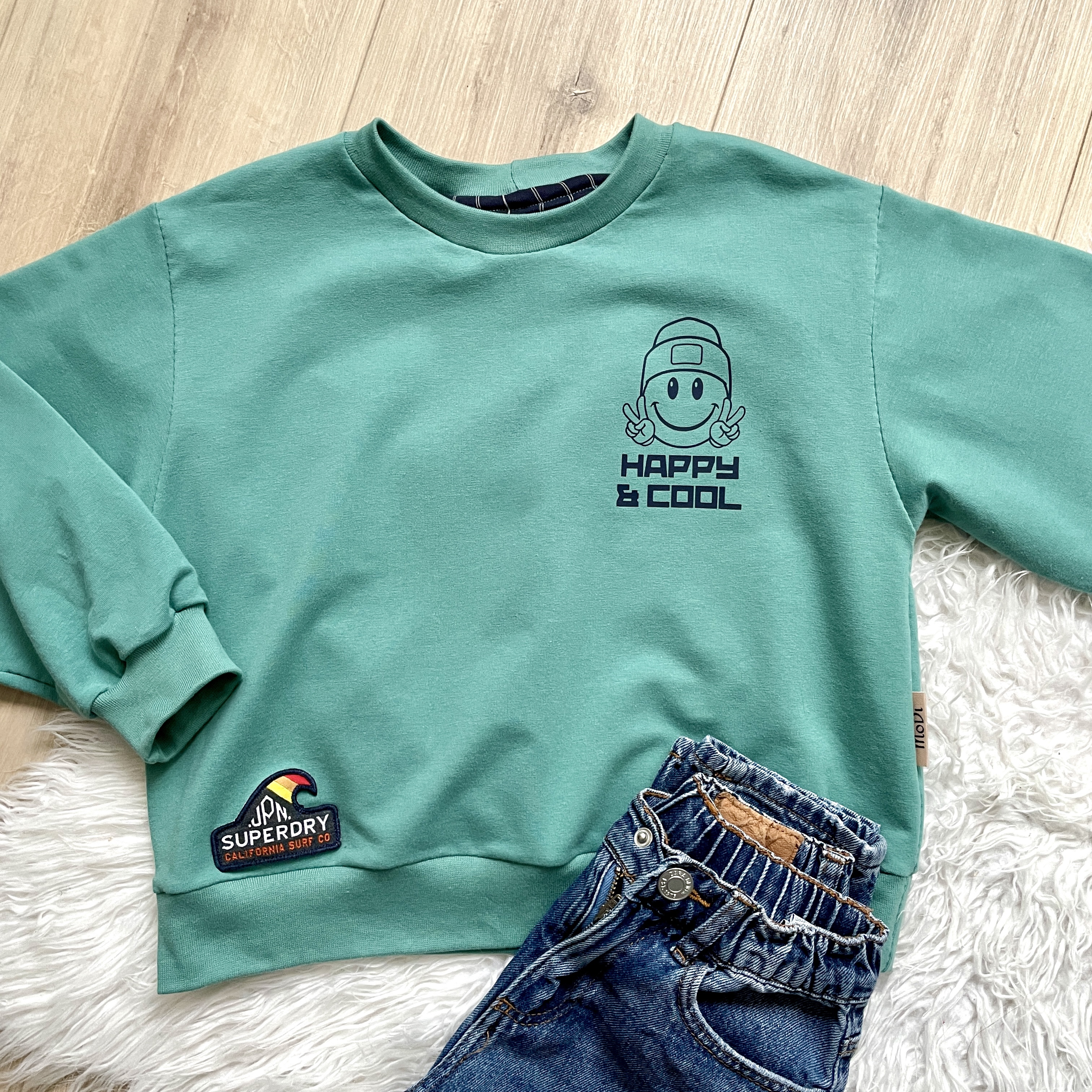 Stoere oversized sweater voor 4-jarige